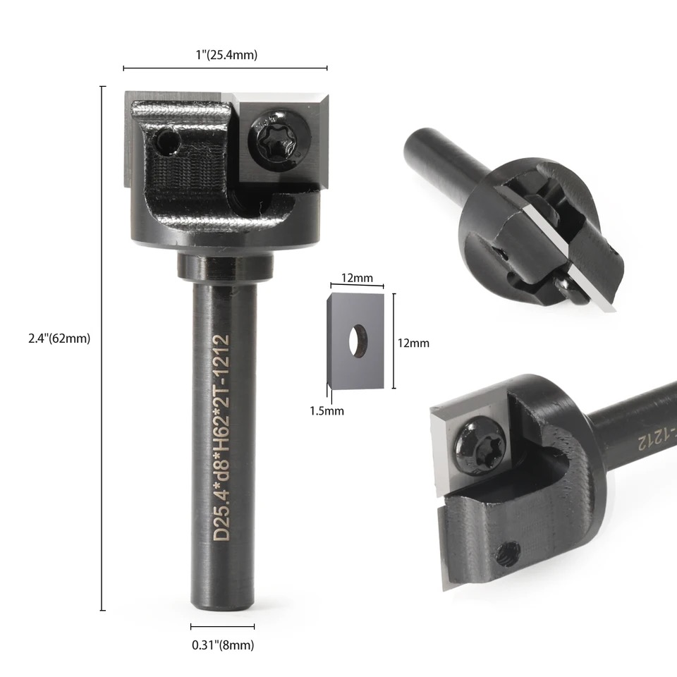 Broca cepilladora de madera Brocas enrutadoras para superficies de spoilboard CNC