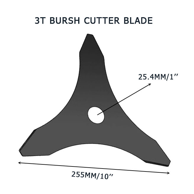 Cabezal de corte de cuchilla de corte de hierba con cuchilla cortadora de cepillo 3T