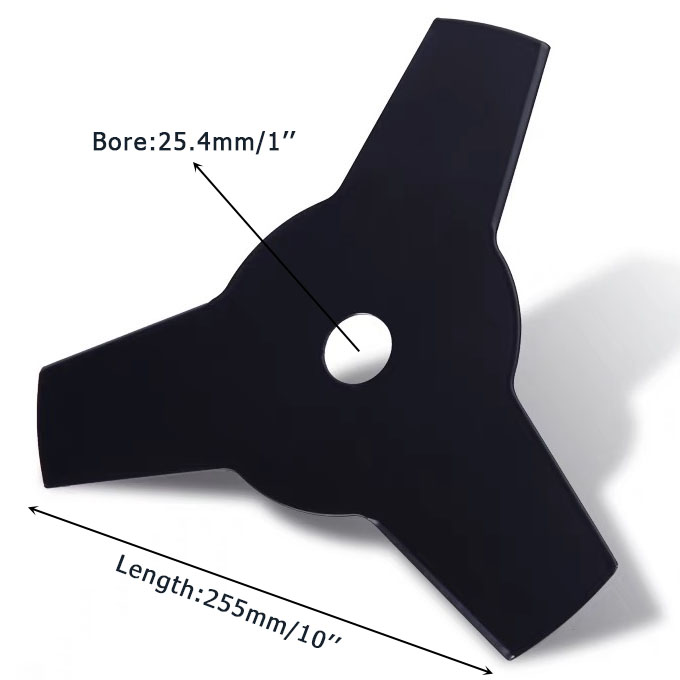Cabezal de corte para cortadora de césped 3T con hoja de desbrozadora de 10'